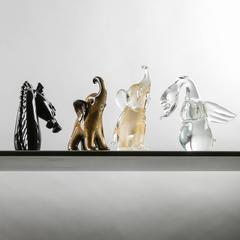 Murano Glass Animals by Archimede Seguso for Seguso Vetri d'Arte, Italy, 1950s