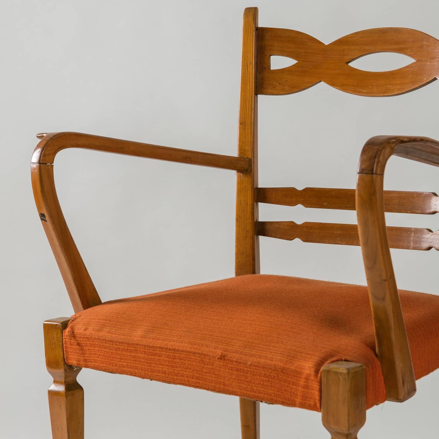 Mid-20th Century Armchair by Paolo Buffa by Marelli