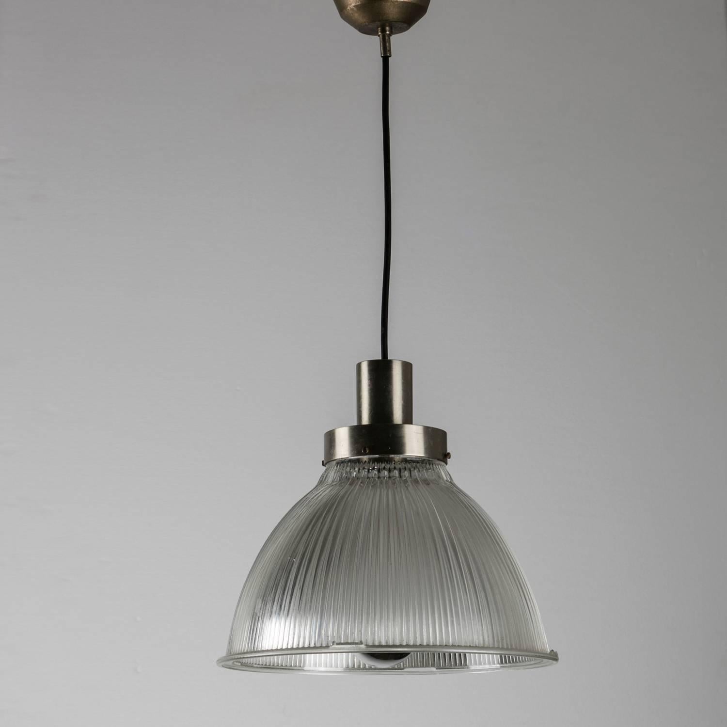 Italian Set of Two Pendant Lamps in the style of B.B.P.R. for Artemide, Italy, 1950s For Sale