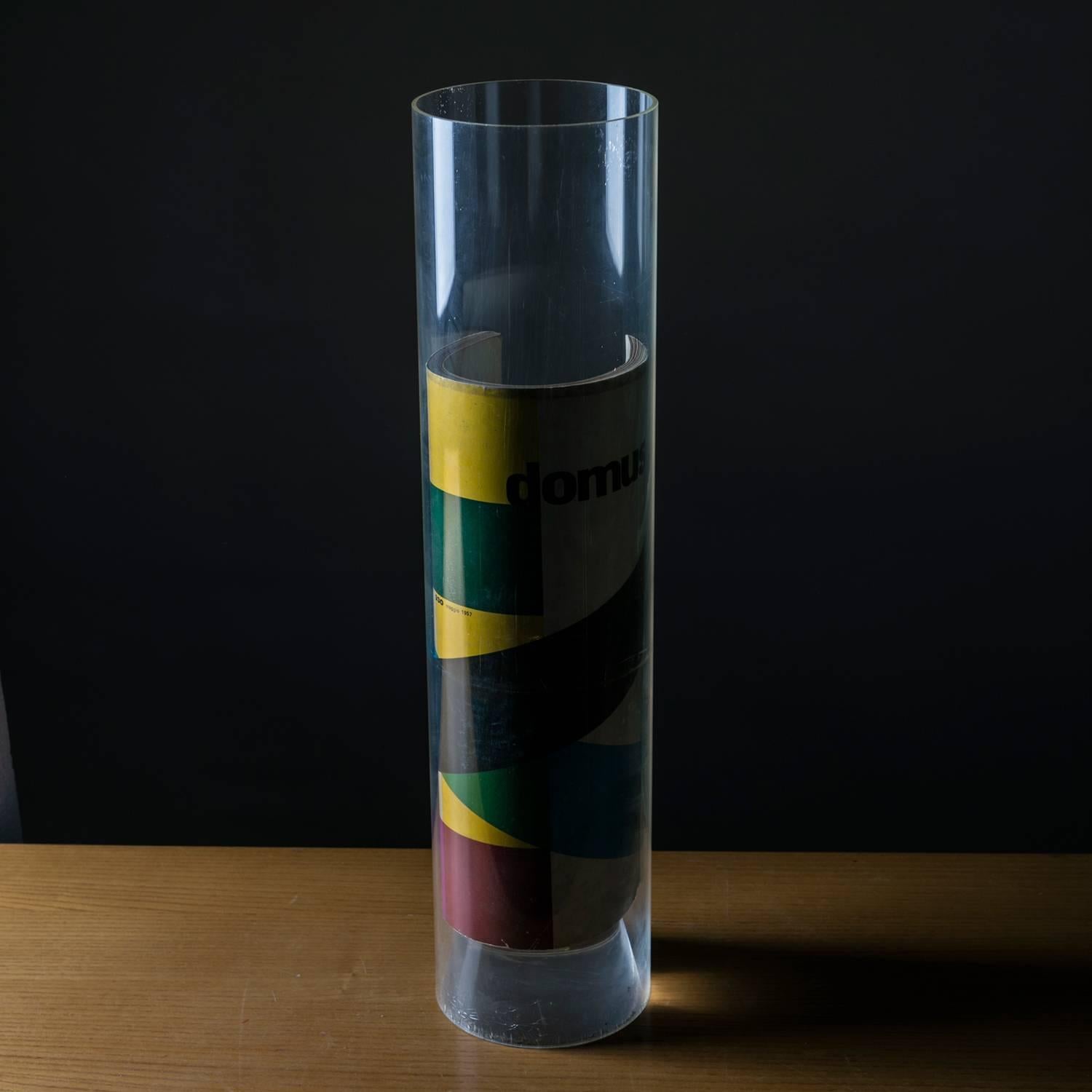 Late 20th Century Plexiglass Prototype Vase by Carla Venosta, Italy, 1970s For Sale