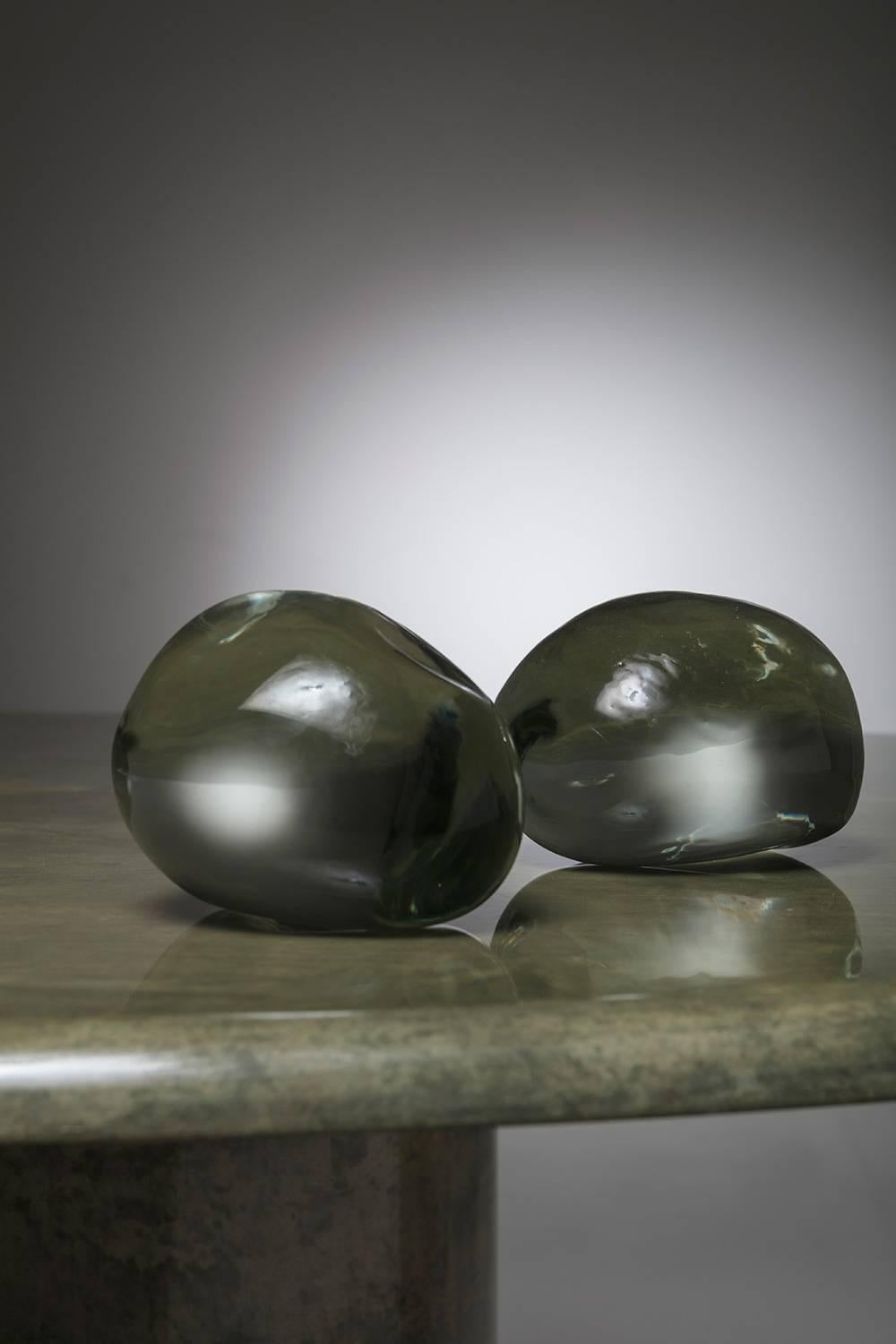 Remarkable set of two Murano glass 