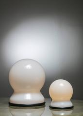 Set of Two "Scafandro" Table Lamps Model D902 by Sergio Asti for Candle, 1970s