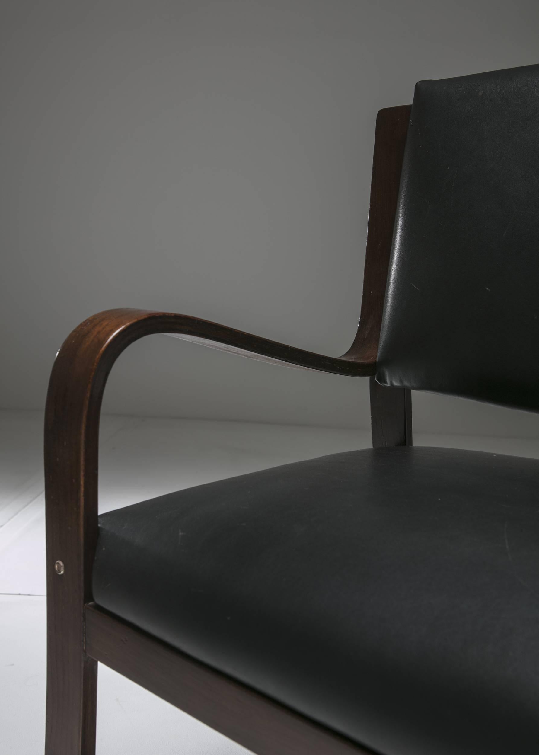 Italian Armchair by Giuseppe Pagano