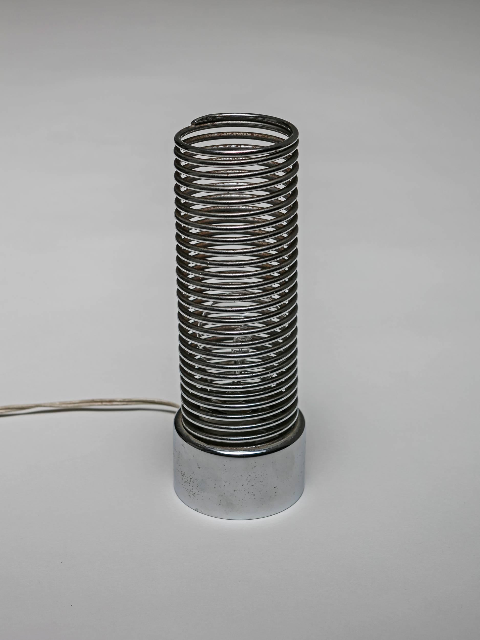 Spring Table Lamp by Harvey Guzzini, Italy, 1970s In Good Condition For Sale In Milan, IT
