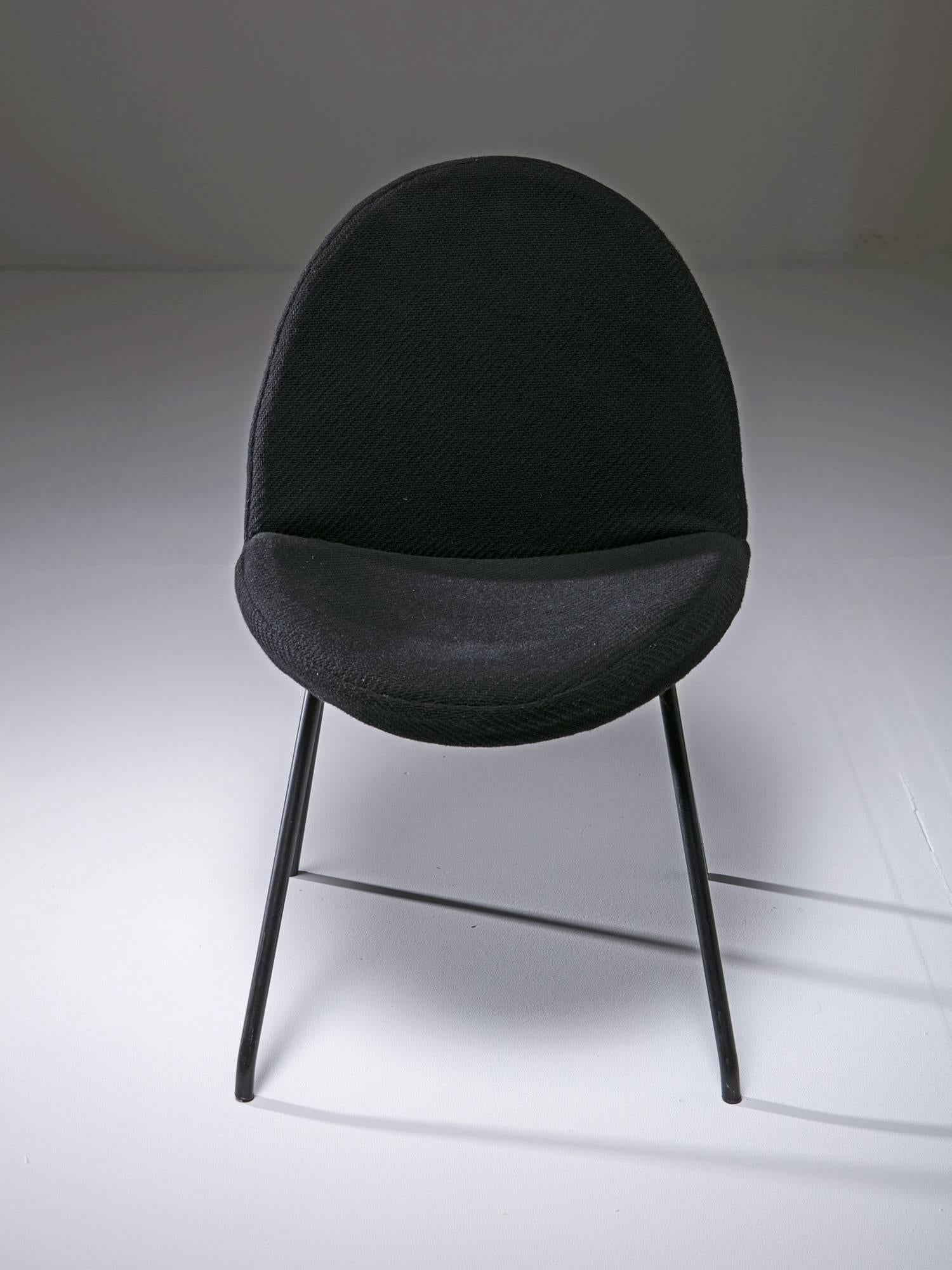 Italian Set of Four Chairs Model 771 by Joseph Andre Motte for Steiner