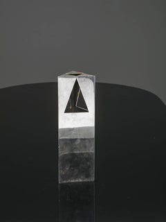 Versilberte Vase von Franco Grignani für Bacci