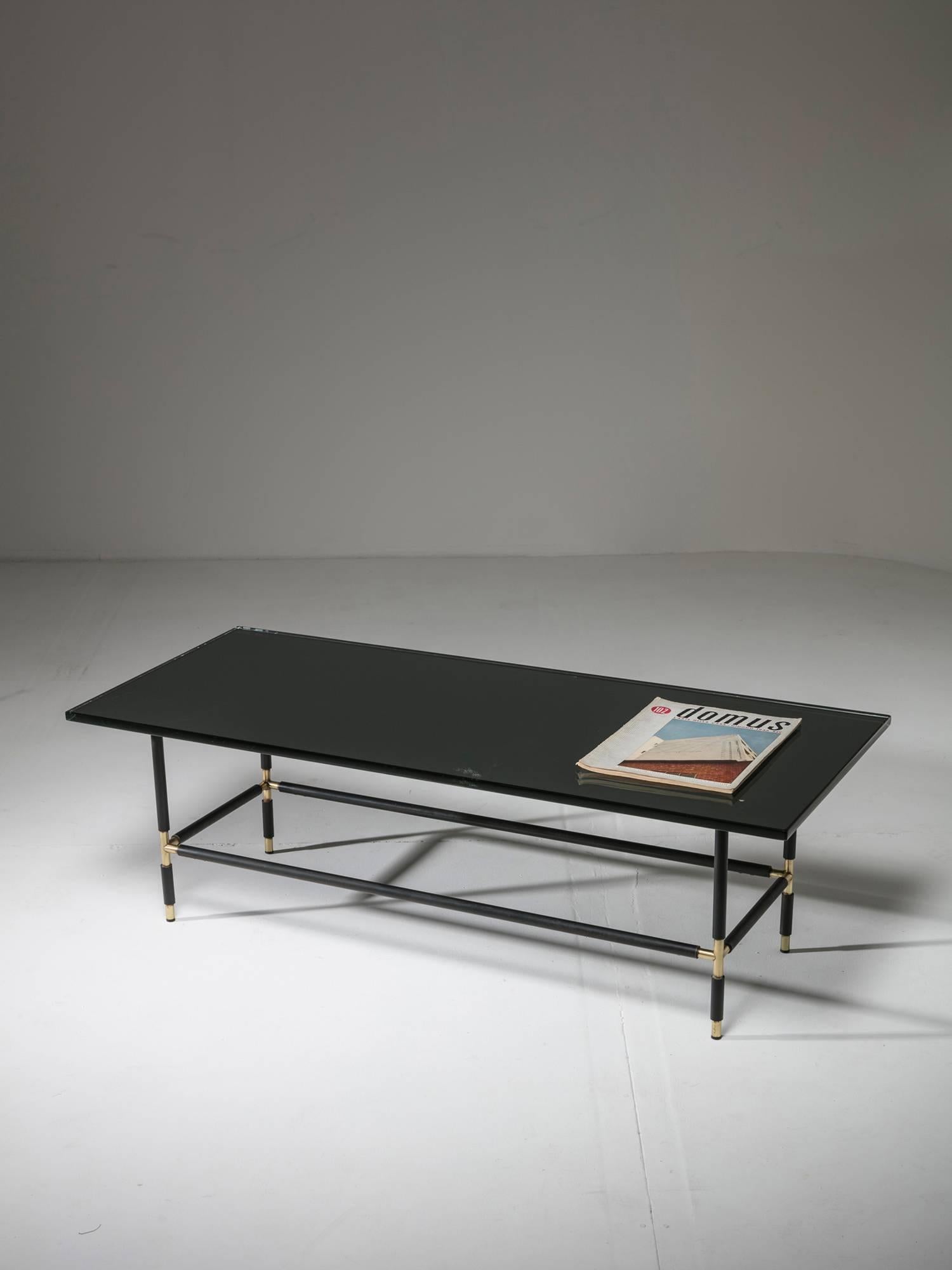 Metal Fontana Arte Coffee Table Model 1736