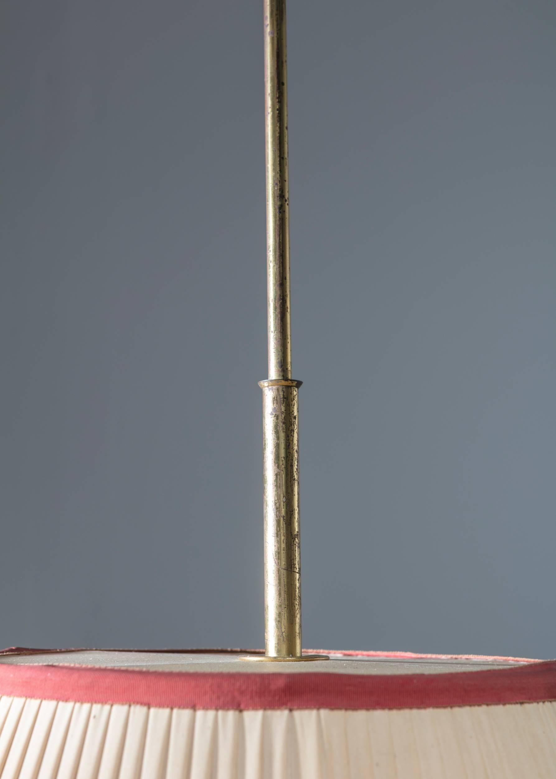Brass Italian 1940s Pendant Lamp