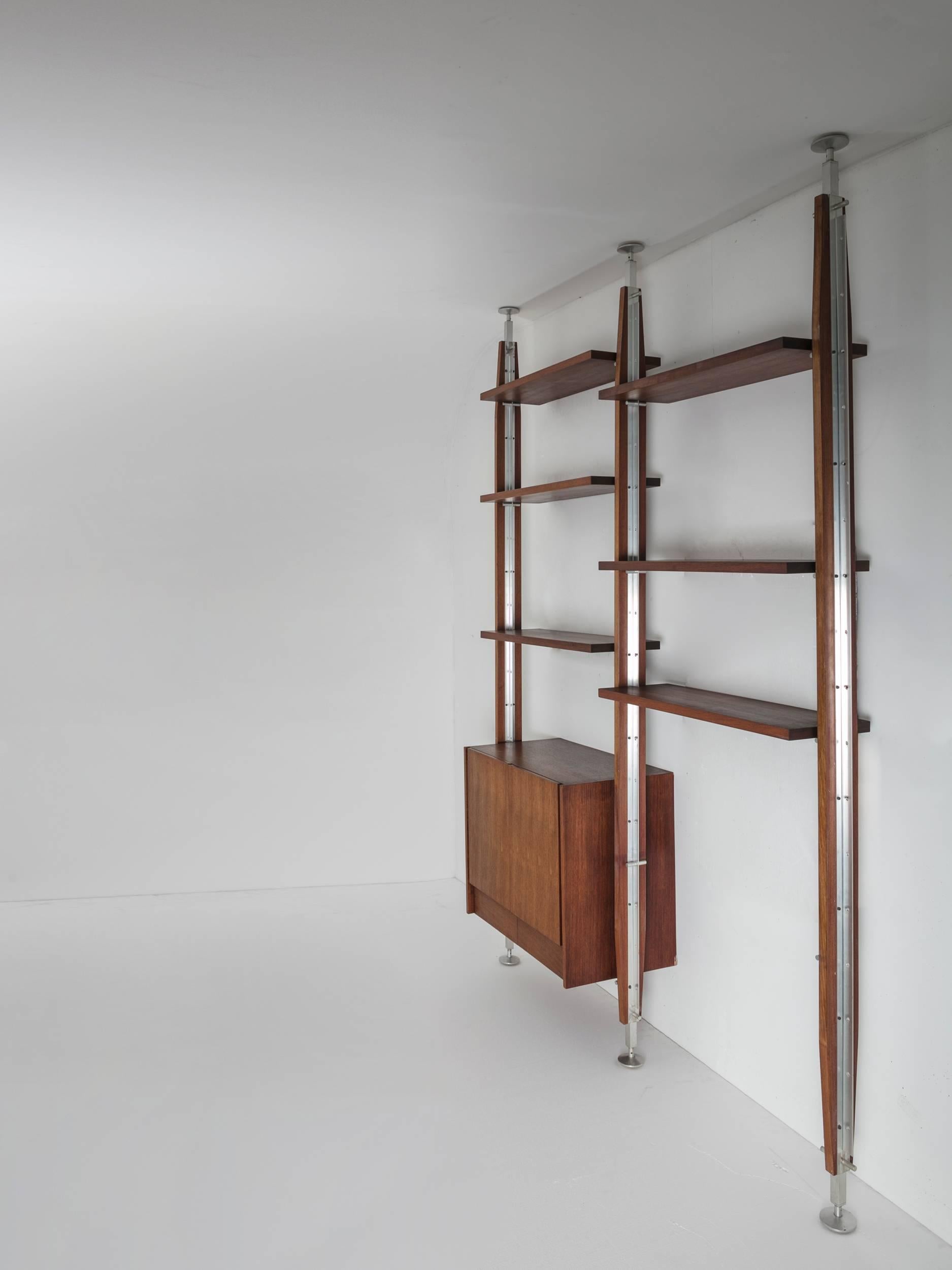 Italian Bookcase, 1960s In Good Condition In Milan, IT