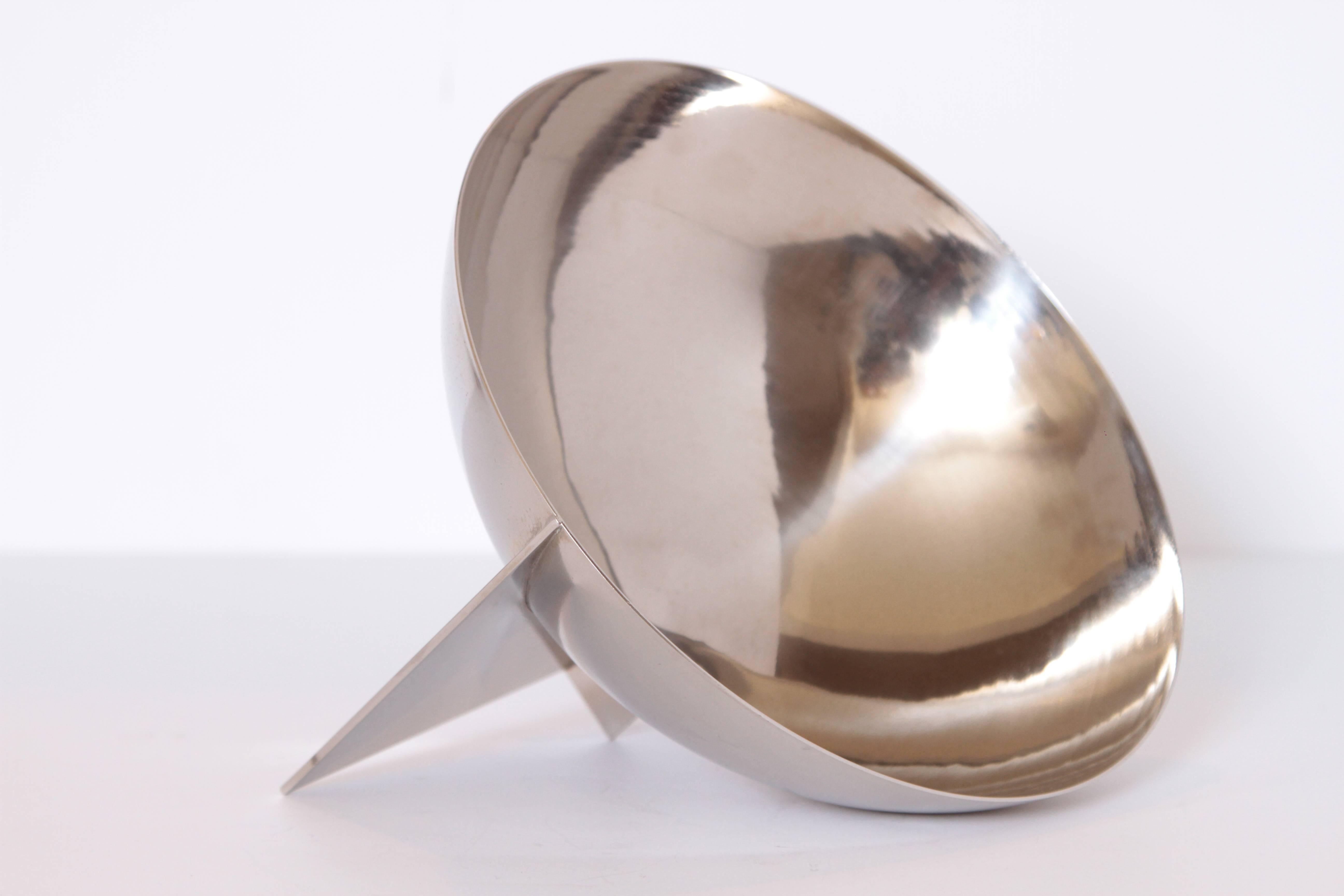 Machine Age Art Deco Signed Desny Silver Plate Centerpiece Bowl For Sale 5