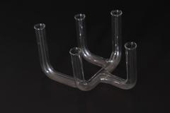 Art Deco Modernist Glass Bud Vase Attributed to William Wagenfeld Post Bauhaus