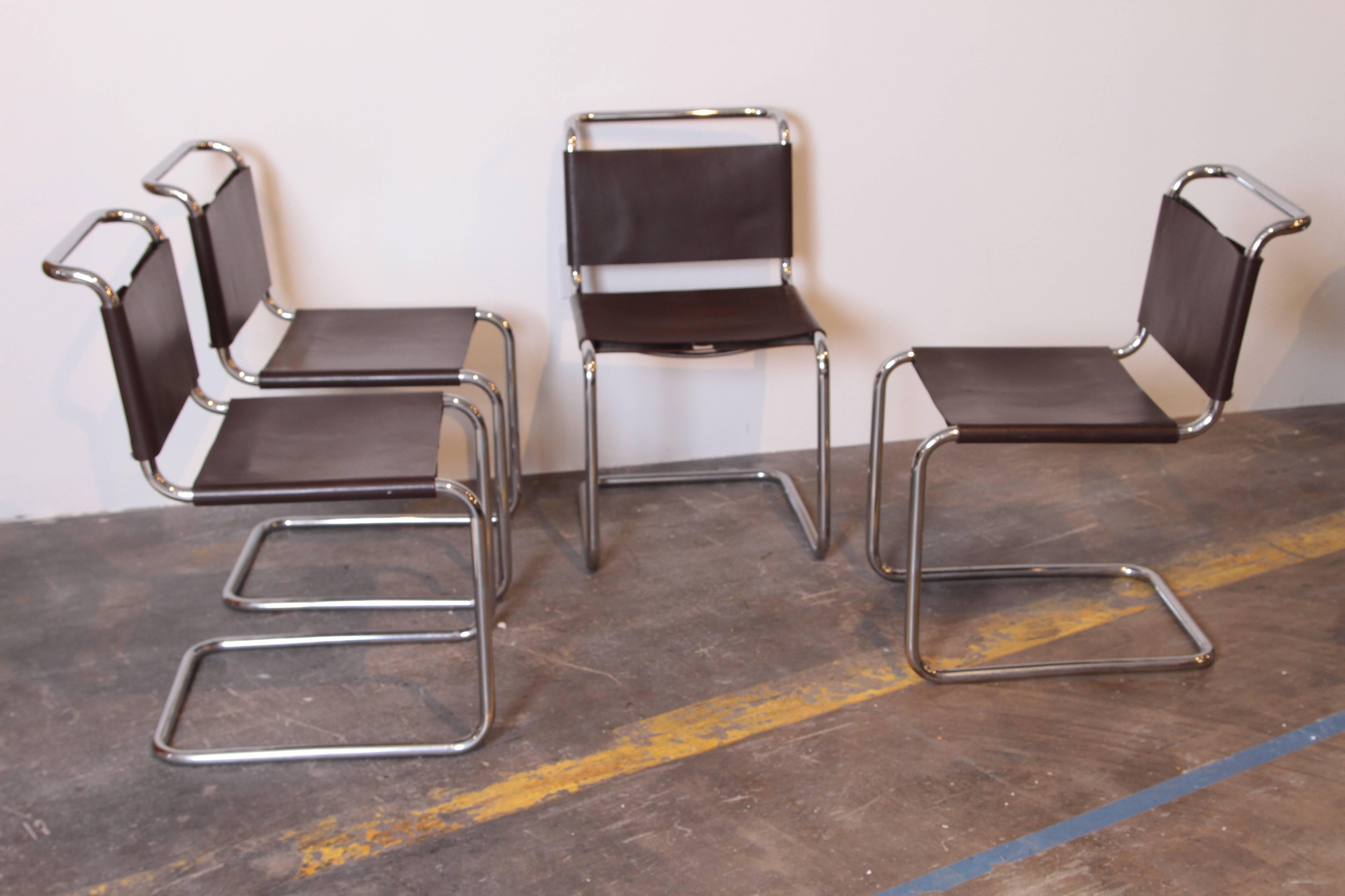 1978 Knoll Spoleto Mid Century Side Chairs by Ufficio Tecnico  Set of Four  1