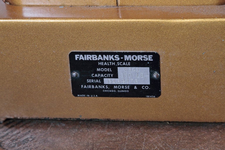 American Classic Fairbanks Morse Patented Machine Age Design Gentleman's Valet Scale