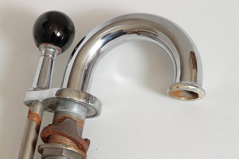 George Sakier Designed Machine Age Faucet Set for Standard Sanitary, circa 1933 2
