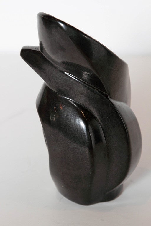 American Modernist Biomorphic or Cubist Vase by Belle Kogan for Red Wing
