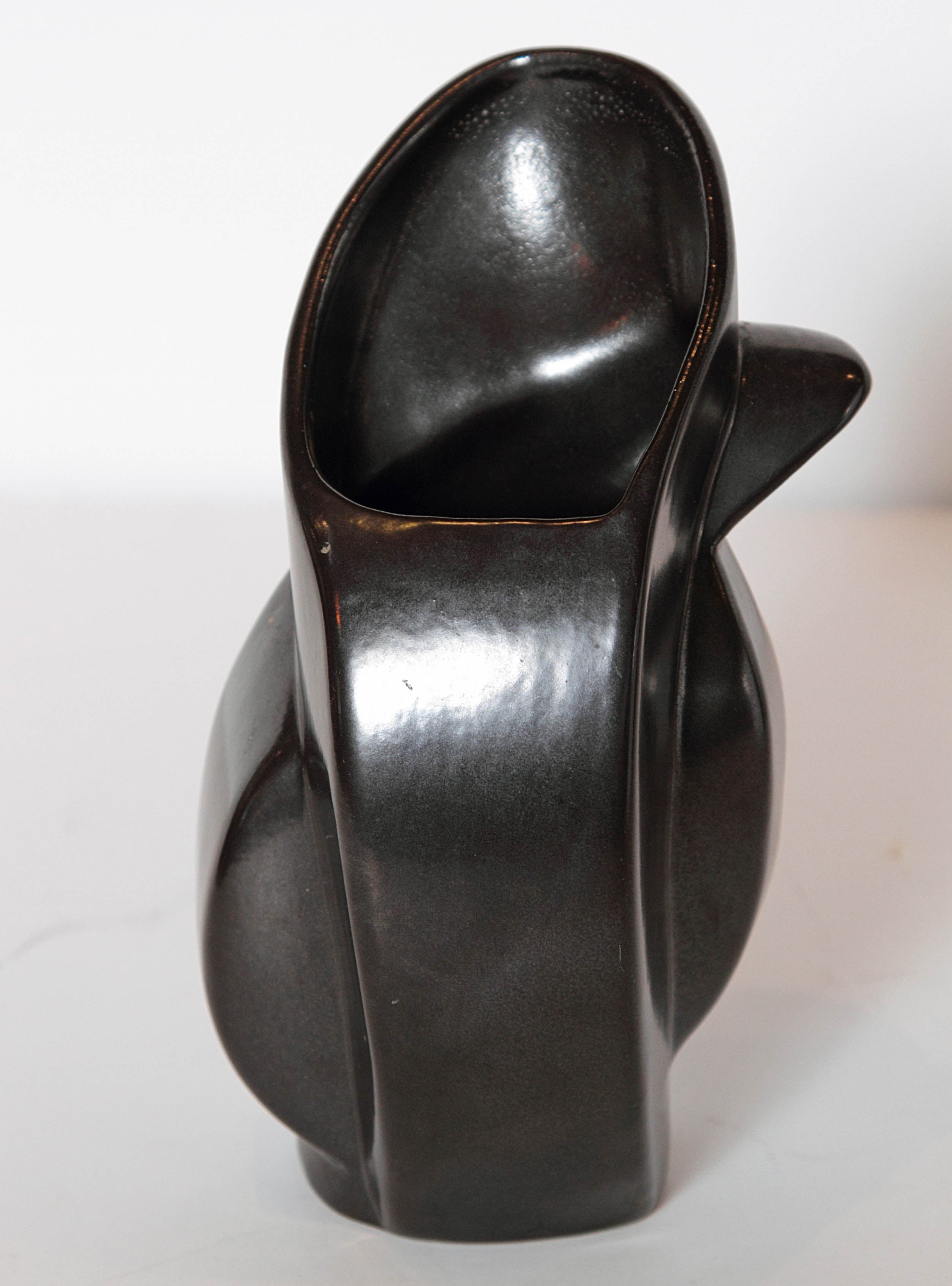 Modernist Biomorphic or Cubist Vase by Belle Kogan for Red Wing