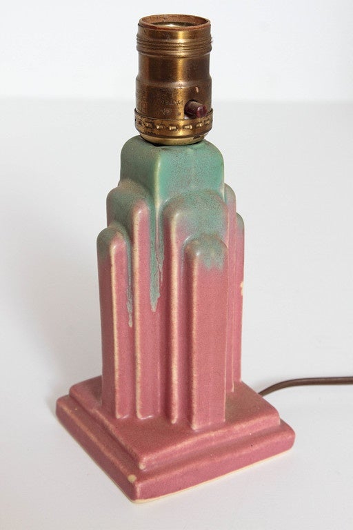 Collection Original Reuben Haley Muncie Rombic Cubist Pottery In Good Condition In Dallas, TX