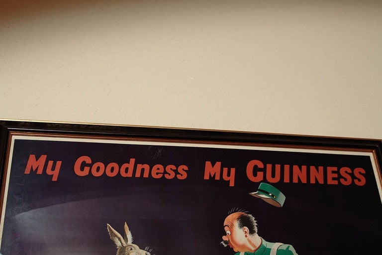 Mid-Century Modern Vintage Large, Signed Guinness Beer Poster by John Gilroy