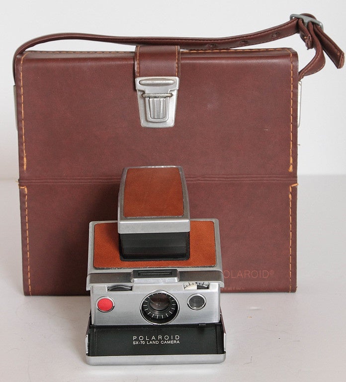 Polaroid SX - 70 Land Camera, with Original Case and Accessories at 1stDibs