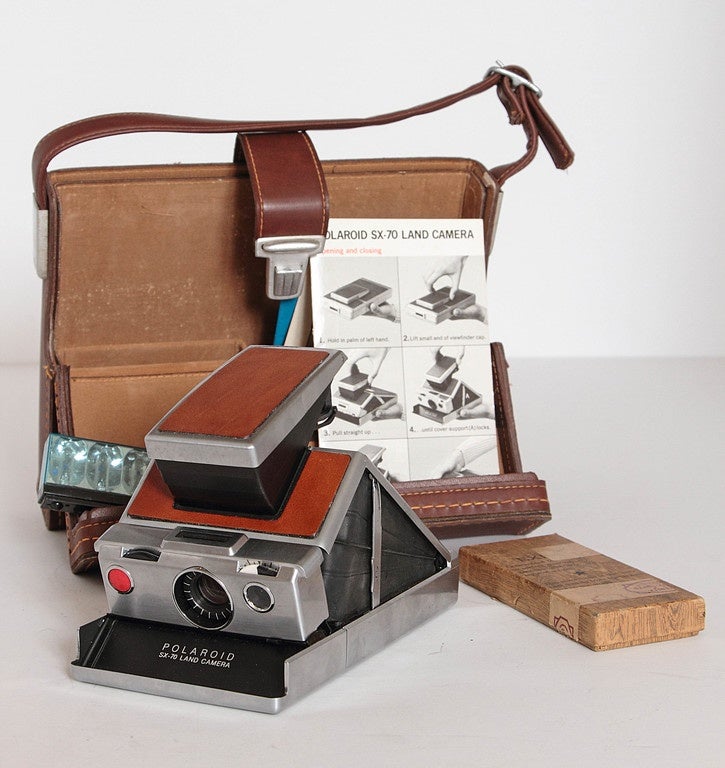 Polaroid SX - 70 Land Camera, with Original Case and Accessories