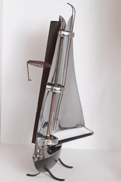 British Machine Age Sailboat Radiant Heater by Bunting Electric, circa 1930s