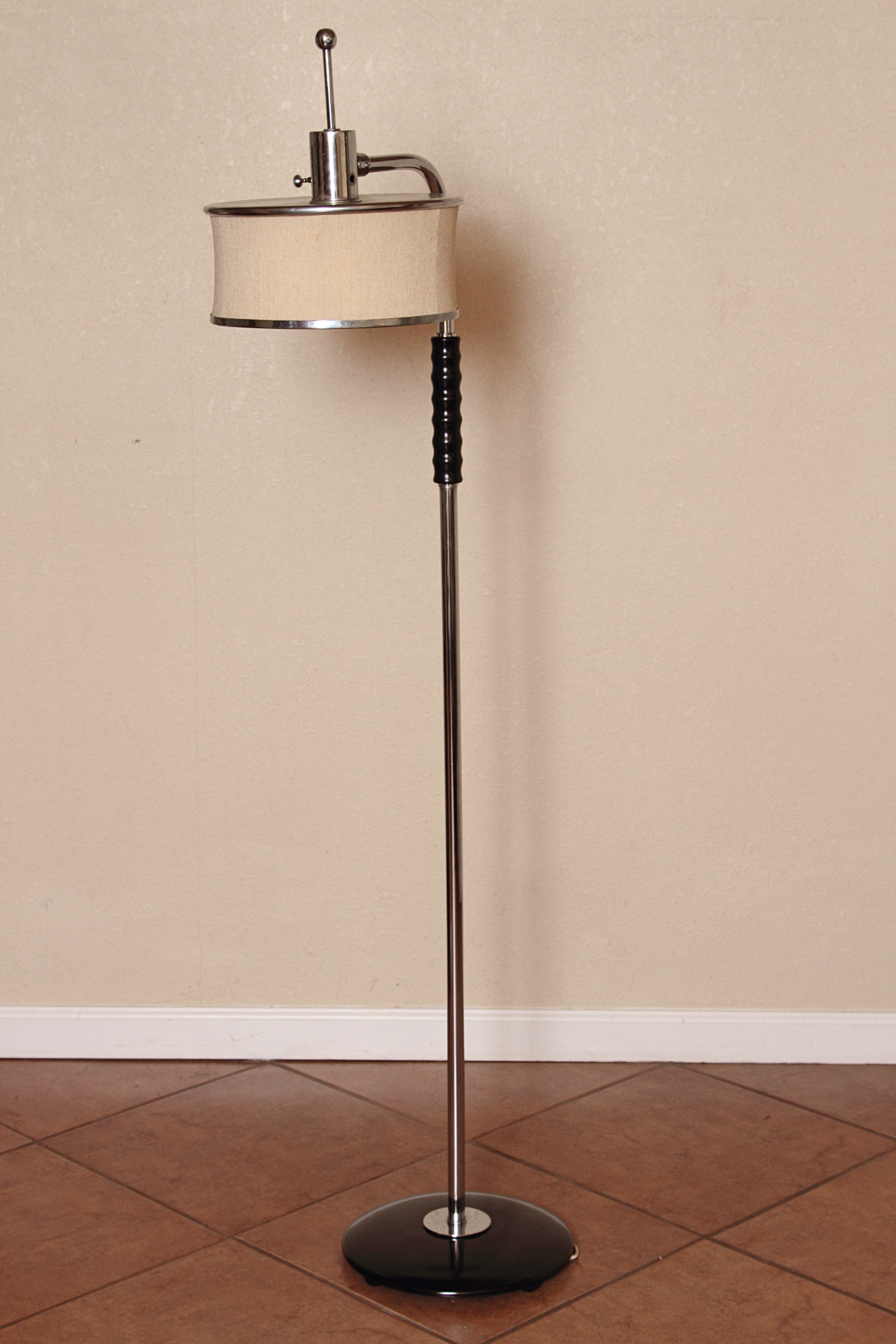 m.s.l.c. brass floor lamp