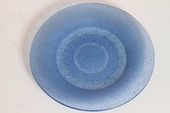 Machine Age Signed Maurice Heaton Fused Glass Modernist Tableware   Rare Color