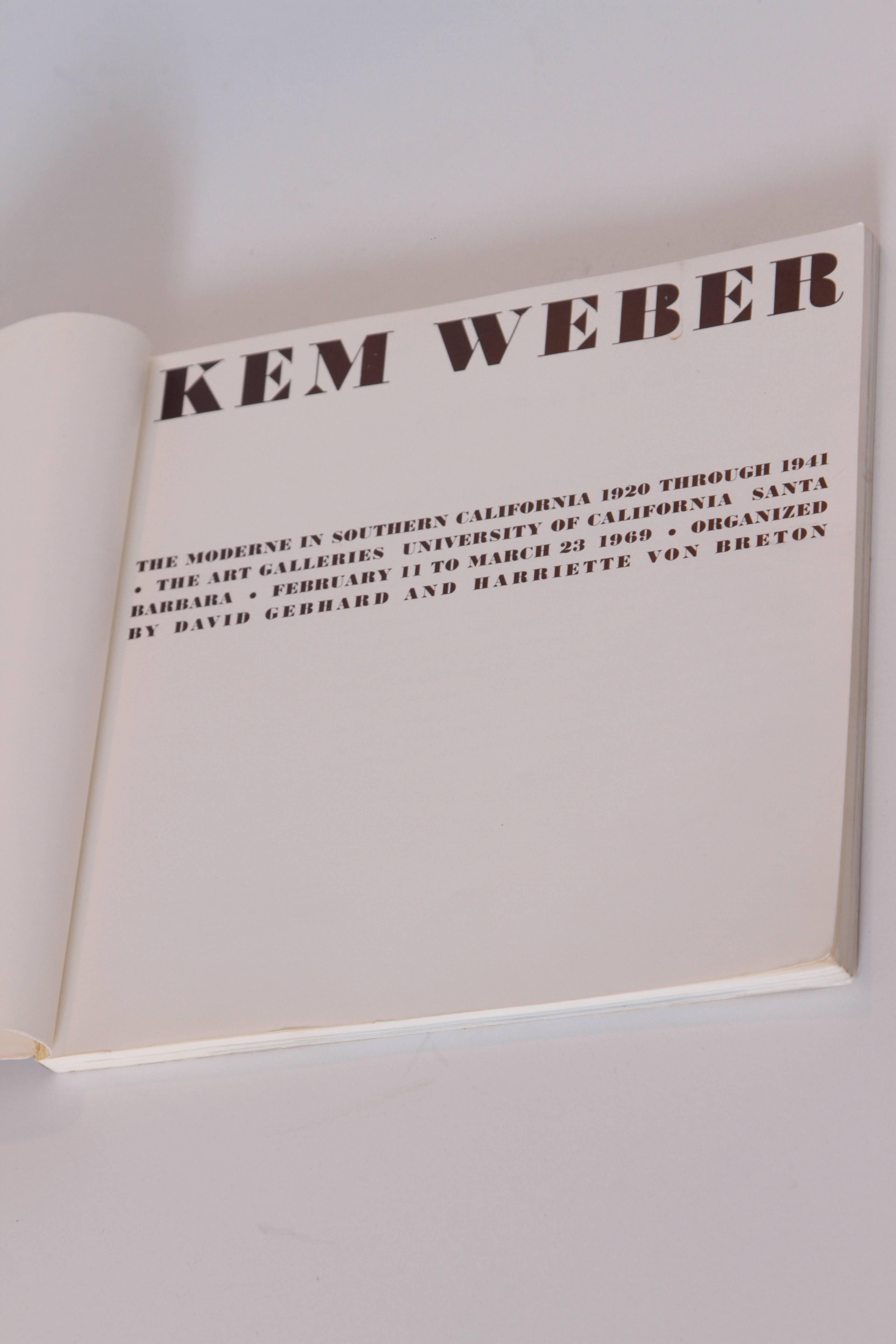 KEM Weber the Moderne in Southern California, 1920-1941 Monograph with Ephemera In Good Condition For Sale In Dallas, TX