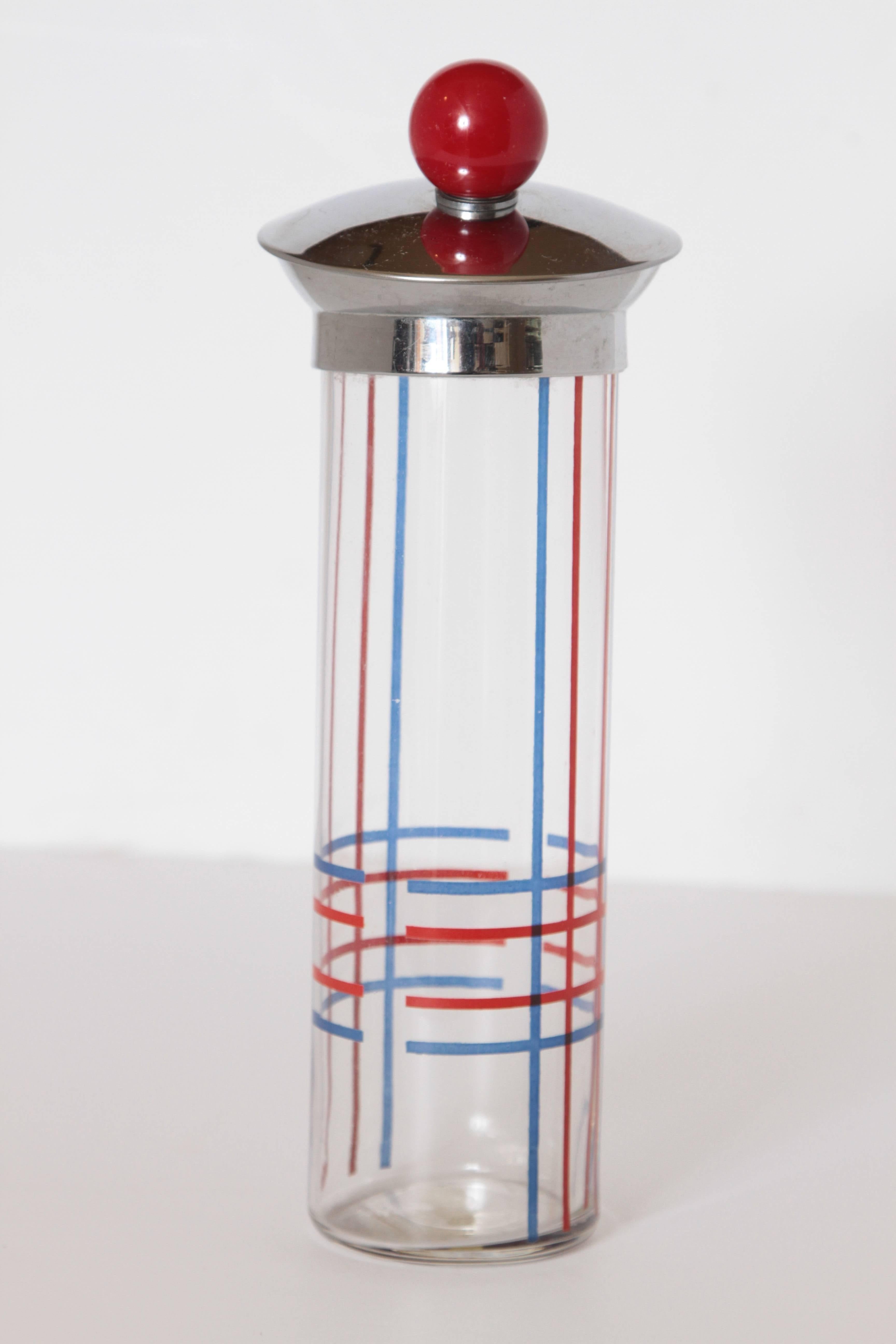 American Art Deco Cocktail Shaker, Patented Design, Tam-O-Shaker by Seymour Products