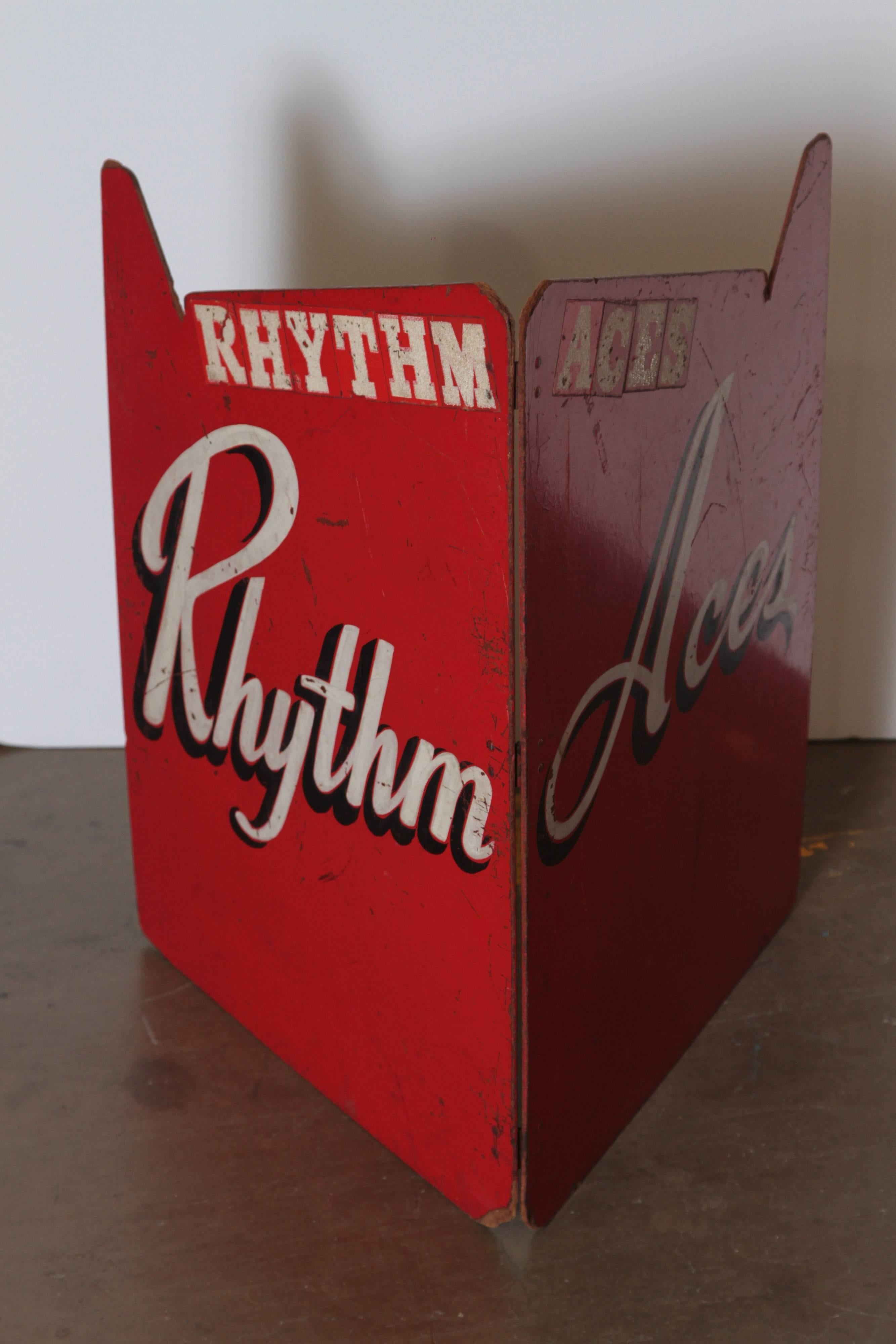 Art Deco Painted Wood Bandstand Rhythm Aces from 1930s-1940s For Sale 4