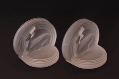 Art Deco Edwin Fuerst Skyscraper Gazelle Bookends, Owens Illinois, Patented Des