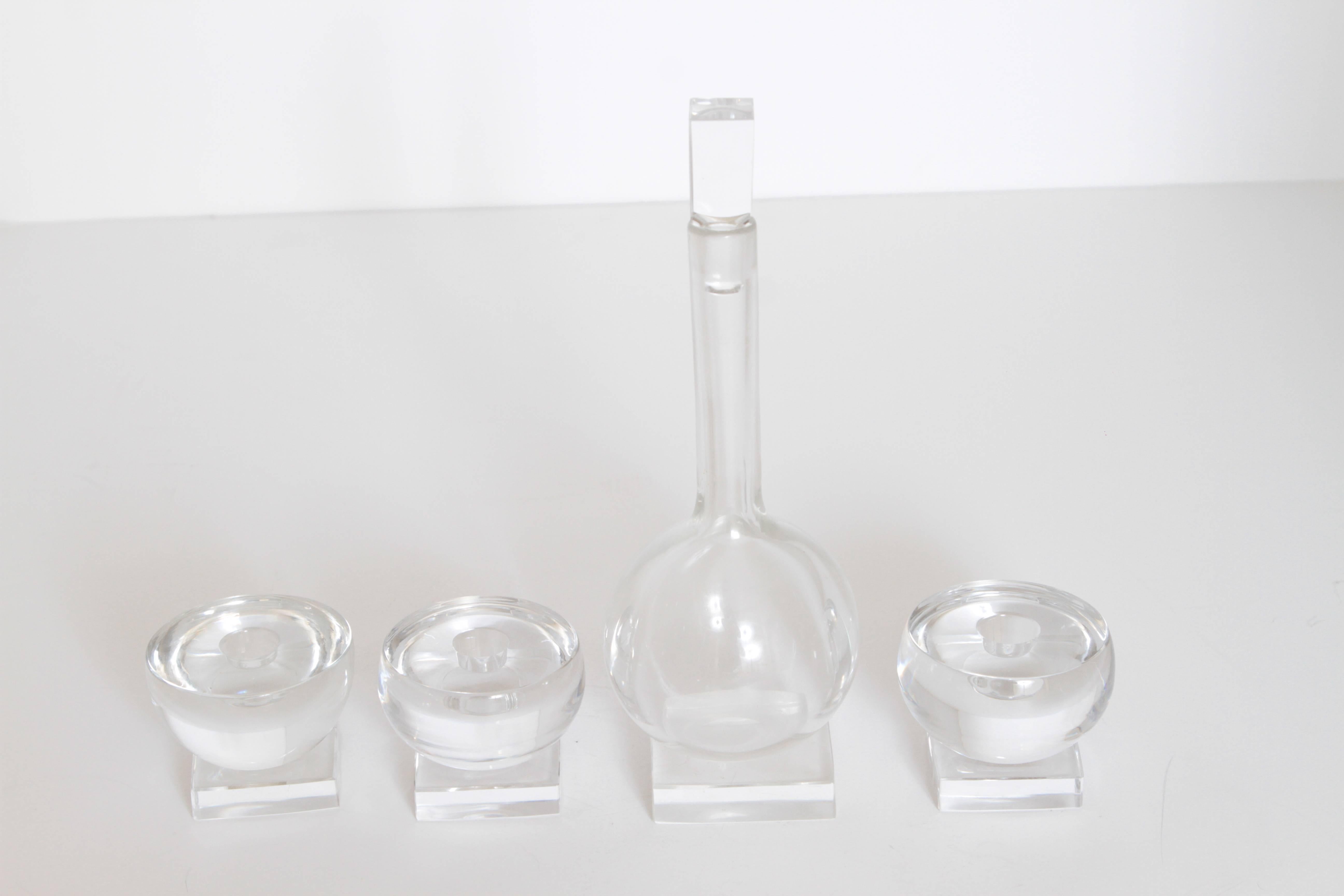 Art Deco Libbey Crystal Knickerbocker 1930s Glass Designs by Edwin Fuerst For Sale 4