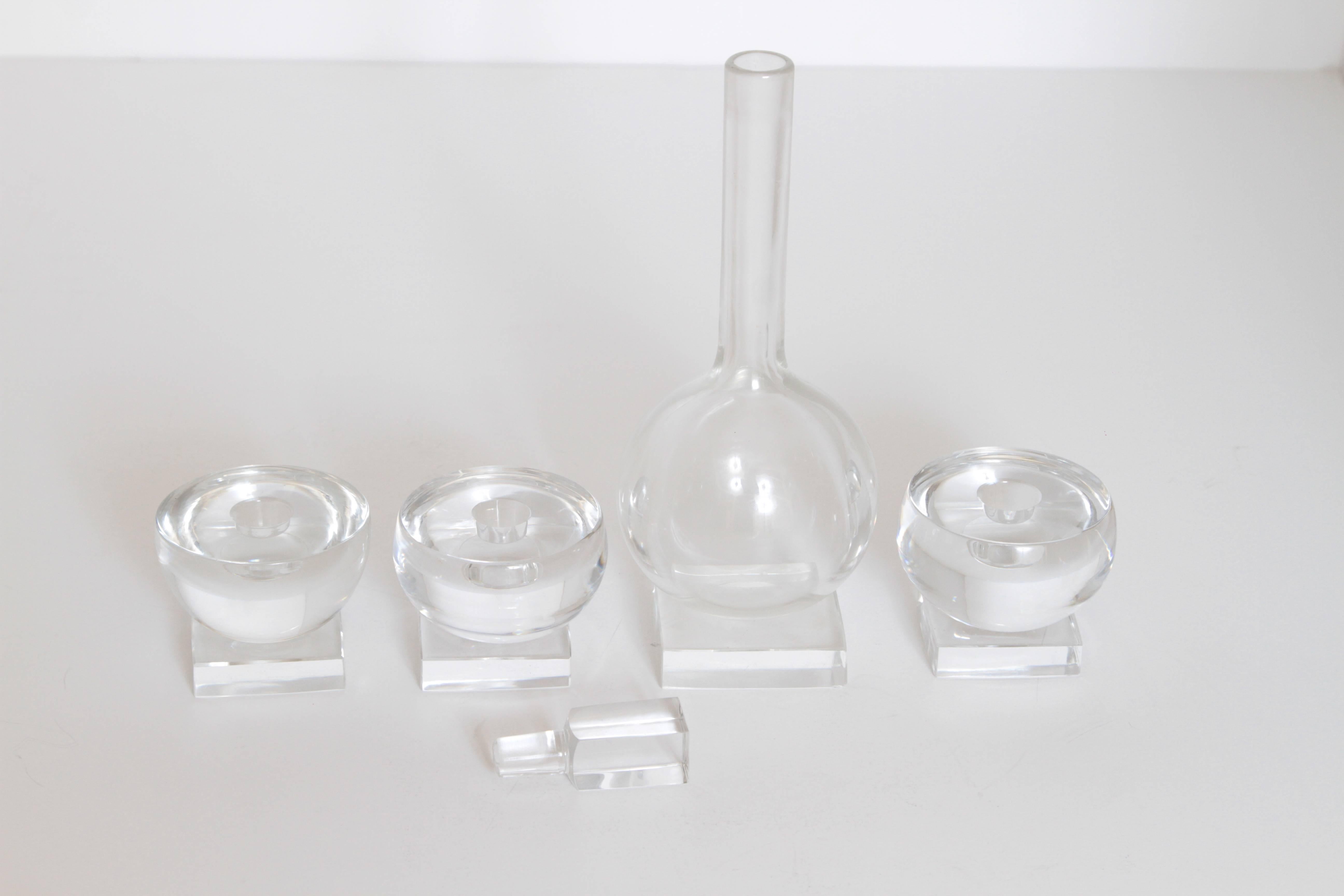American Art Deco Libbey Crystal Knickerbocker 1930s Glass Designs by Edwin Fuerst For Sale