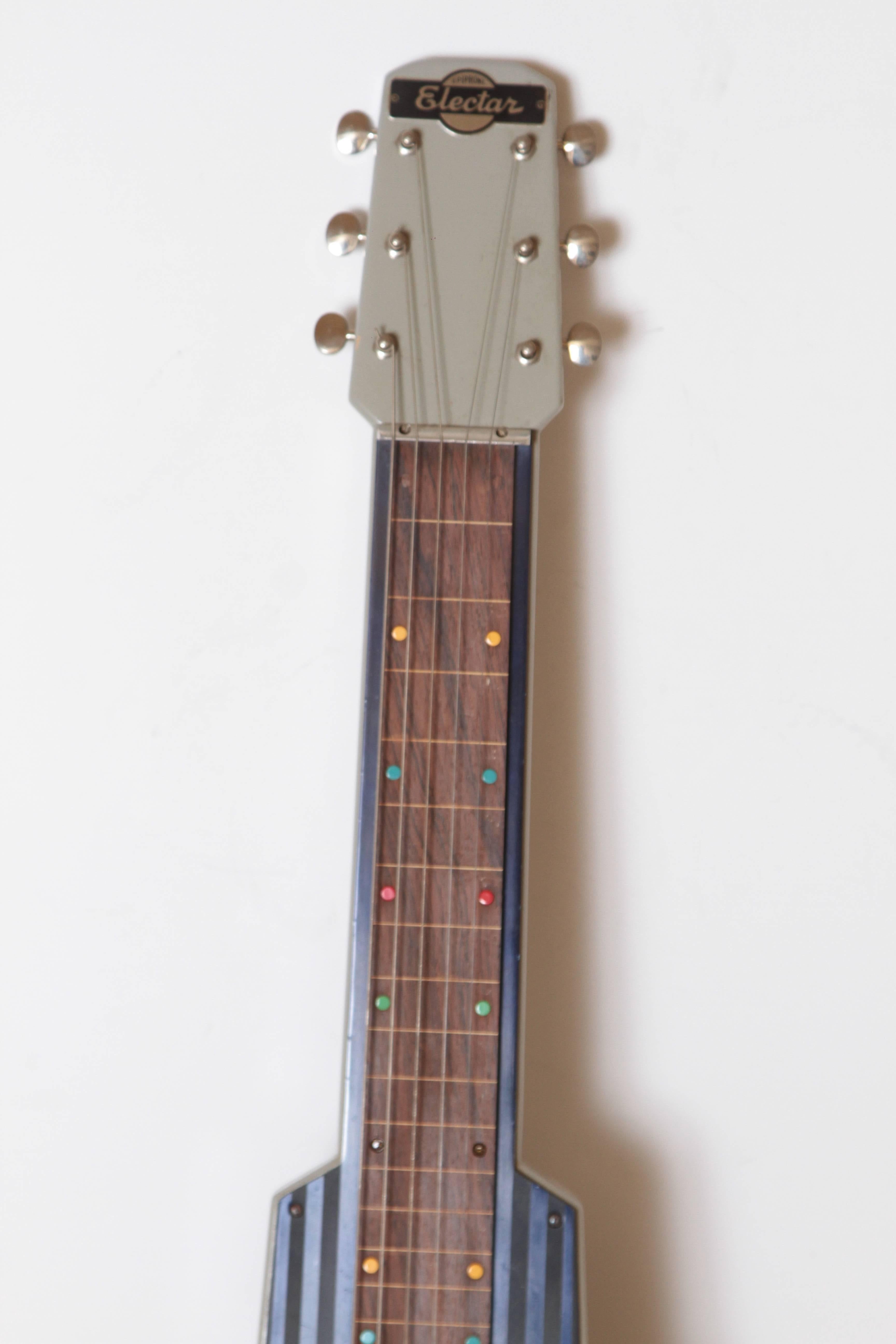 Art Deco Machine Age Epiphone Electar Lap Steel Guitar, Patented Design ...