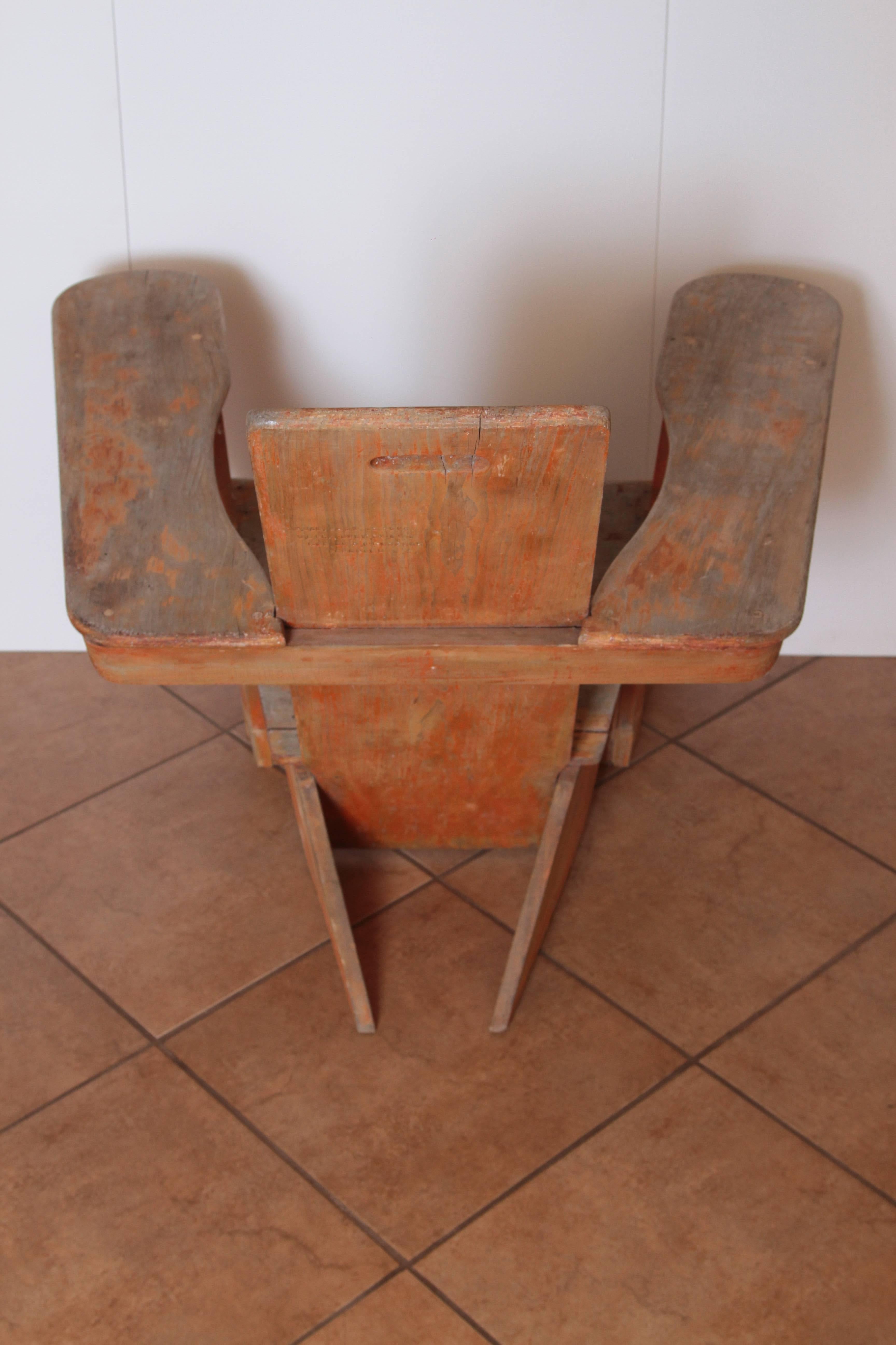 Constructivist Westport Adirondack Lounge Chair,  Early Modernist ON SALE Deco In Good Condition For Sale In Dallas, TX