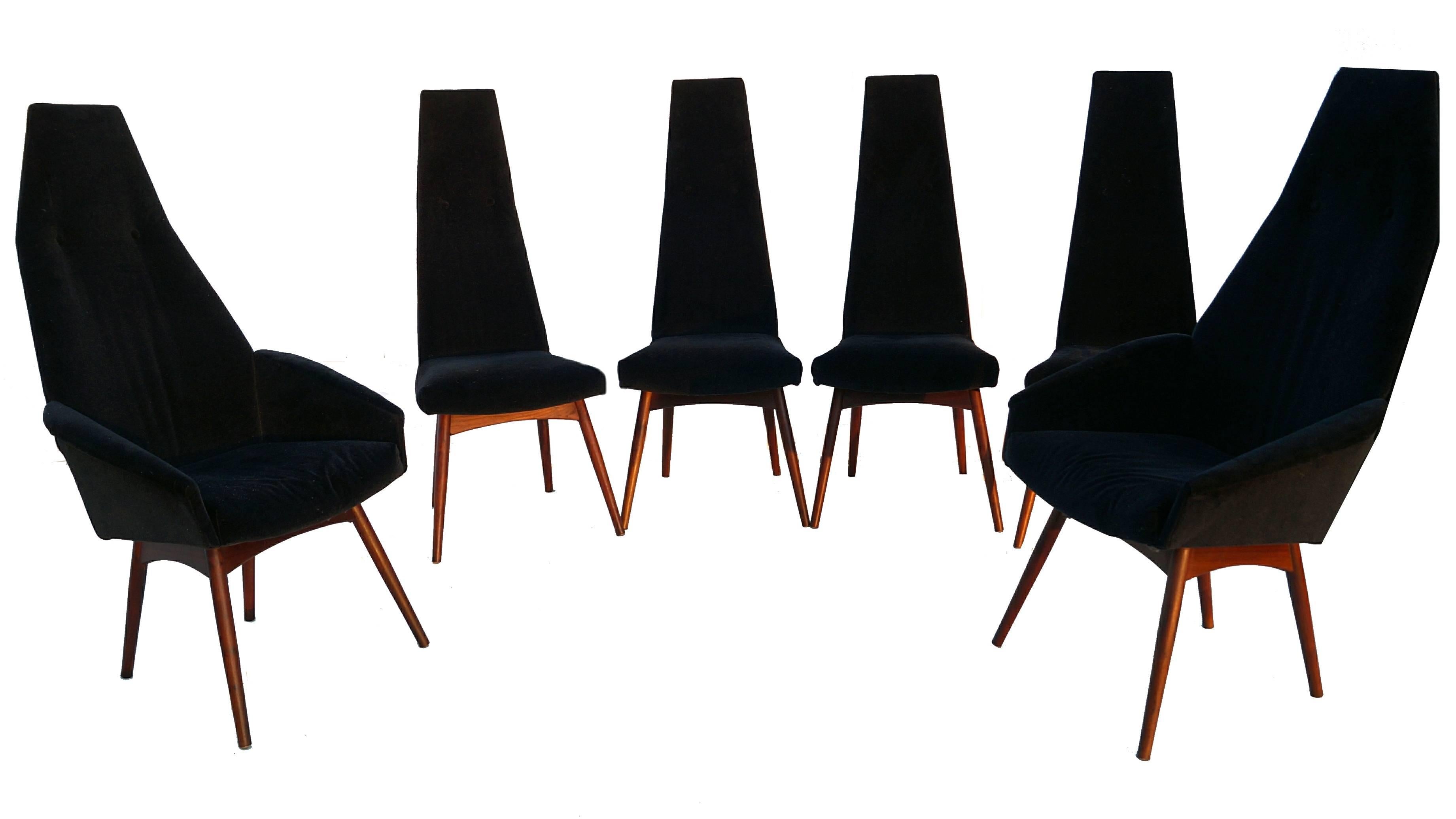 American Six Adrian Pearsall Tall Back Dining Chairs