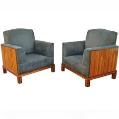 Pair of Eliel Saarinen House Lounge Armchairs Art Deco