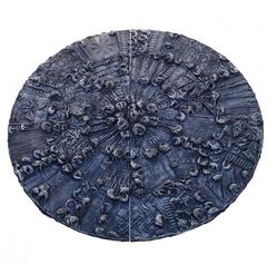 Adrian Pearsall Brutalist Sculptural Disc Wall Hanging Bar