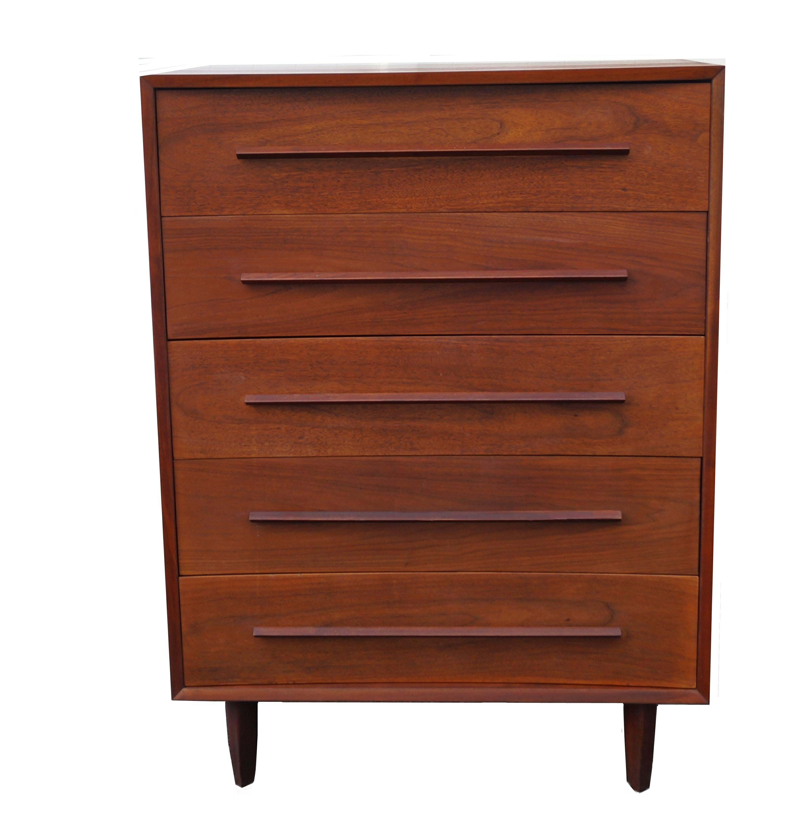 Widdicomb sculpted highboy chest of drawers dresser manner of George Nakashima.
