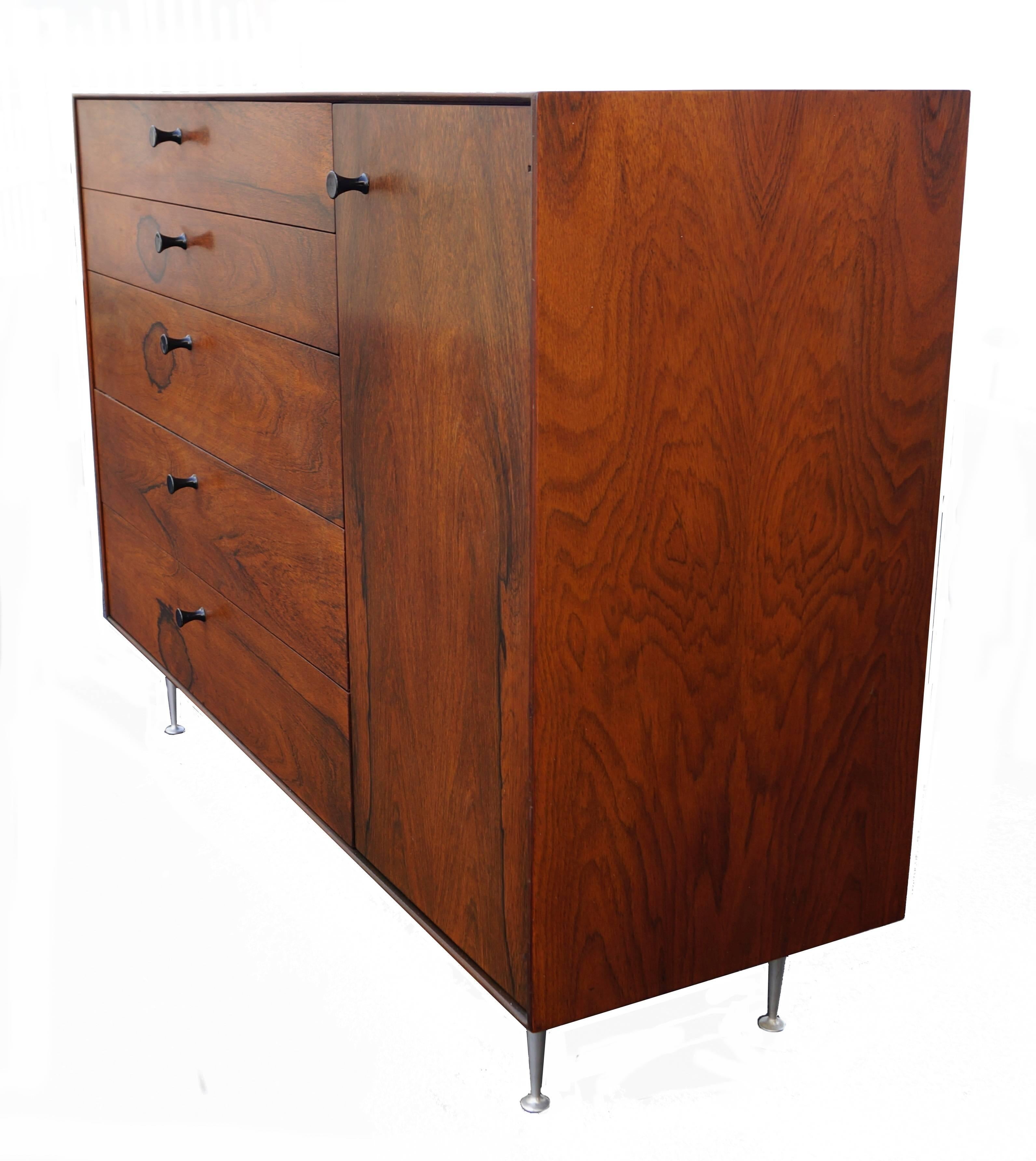 Mid-Century Modern George Nelson for Herman Miller Thin Edge Chest of Drawers or Cabinet