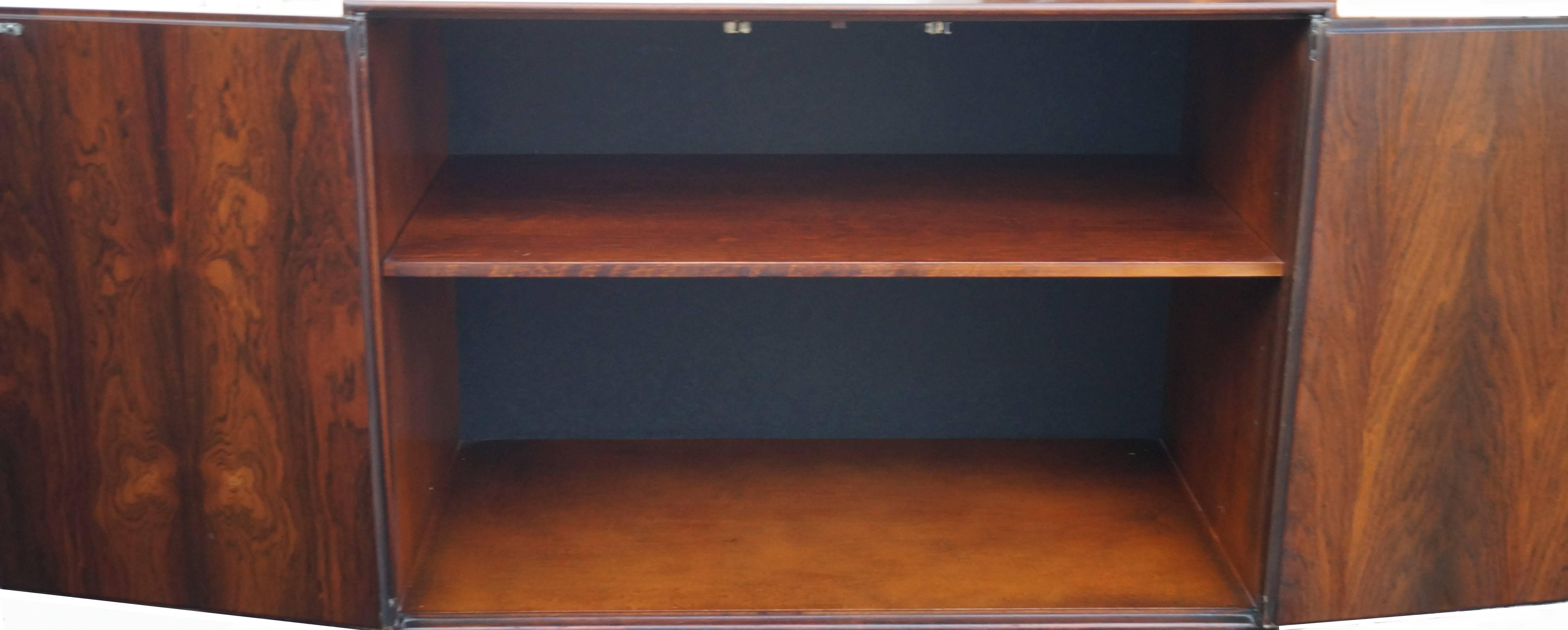 American George Nelson for Herman Miller Rosewood Thin Edge Chest Cabinet Server