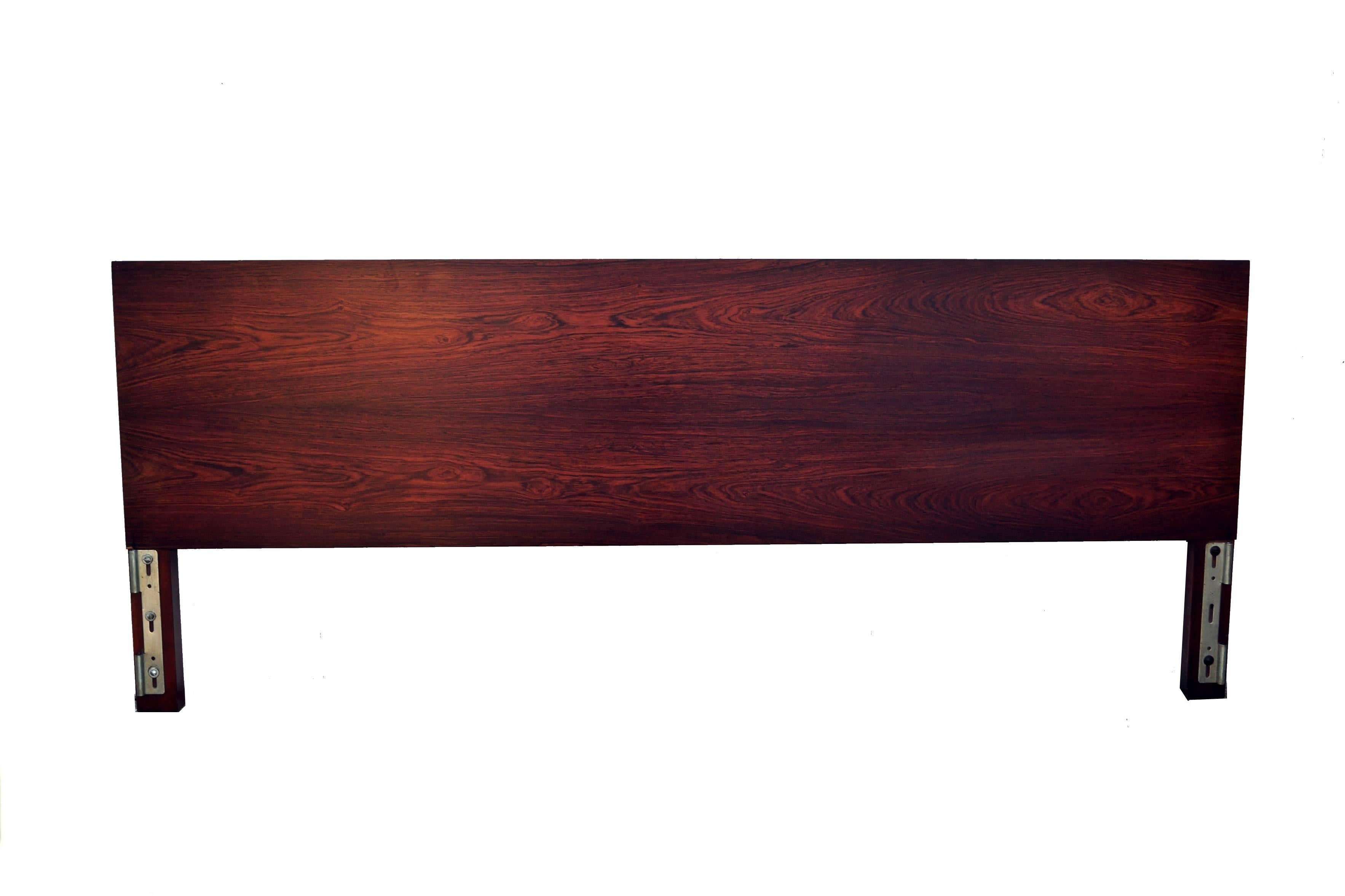 George Nelson for Herman Miller rosewood thin edge king headboard.