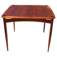 Vintage Danish Modern Sergio Rodrigues Brazilian Mesa Norma Rosewood Game Dining Table