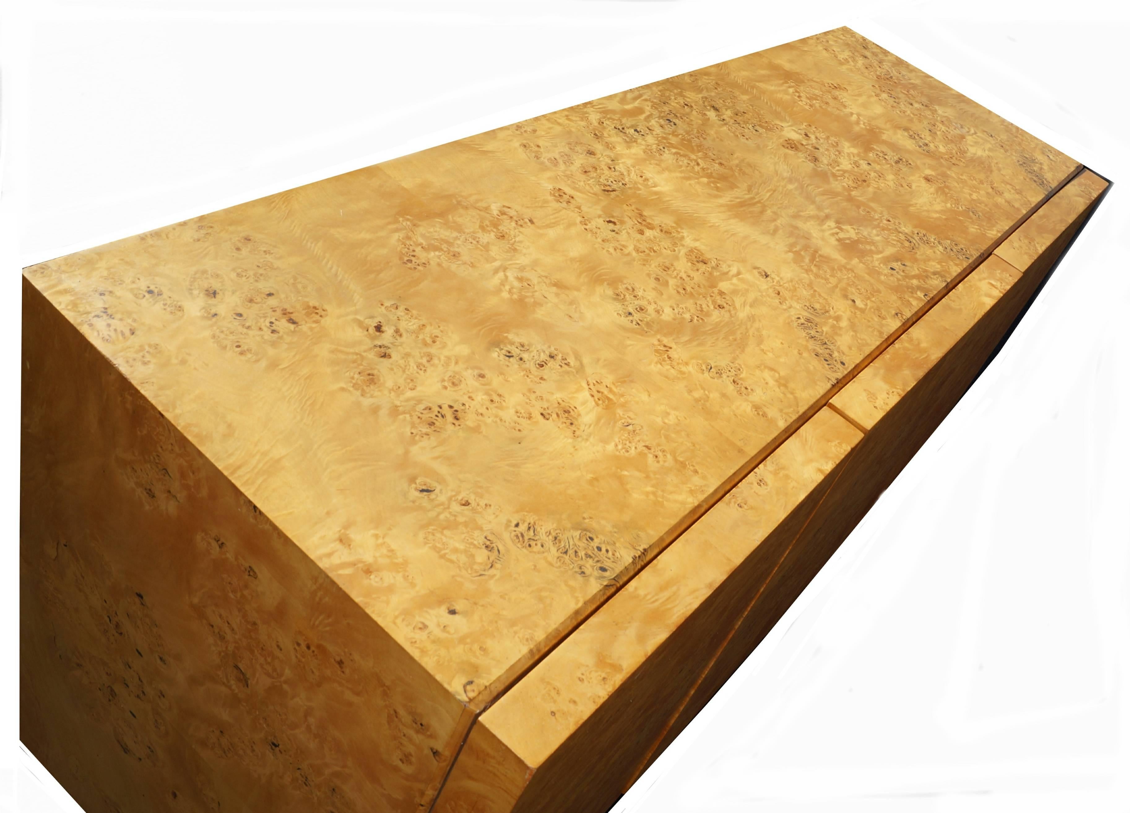 burl wood sideboard
