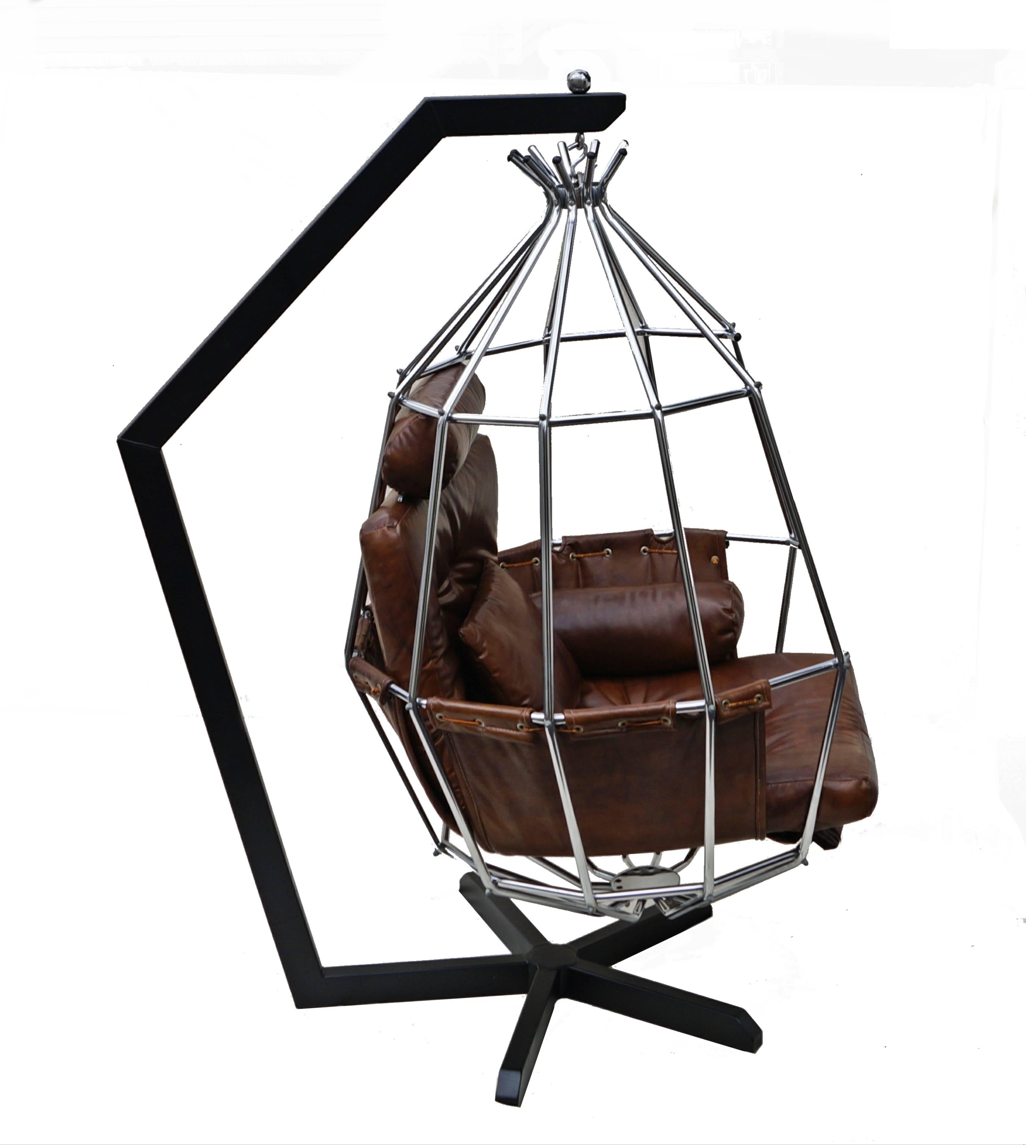 Ib Arberg hanging chair. If you are in the New Jersey , New York City Metro Area , please contact us with your delivery zip code, as we may be able to deliver curbside for less than the calculated White Glove rates shown. If using local delivery,