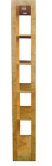 Burl Wood Étagère Shelving Unit Lighted Bookcase Manner of Milo Baughman