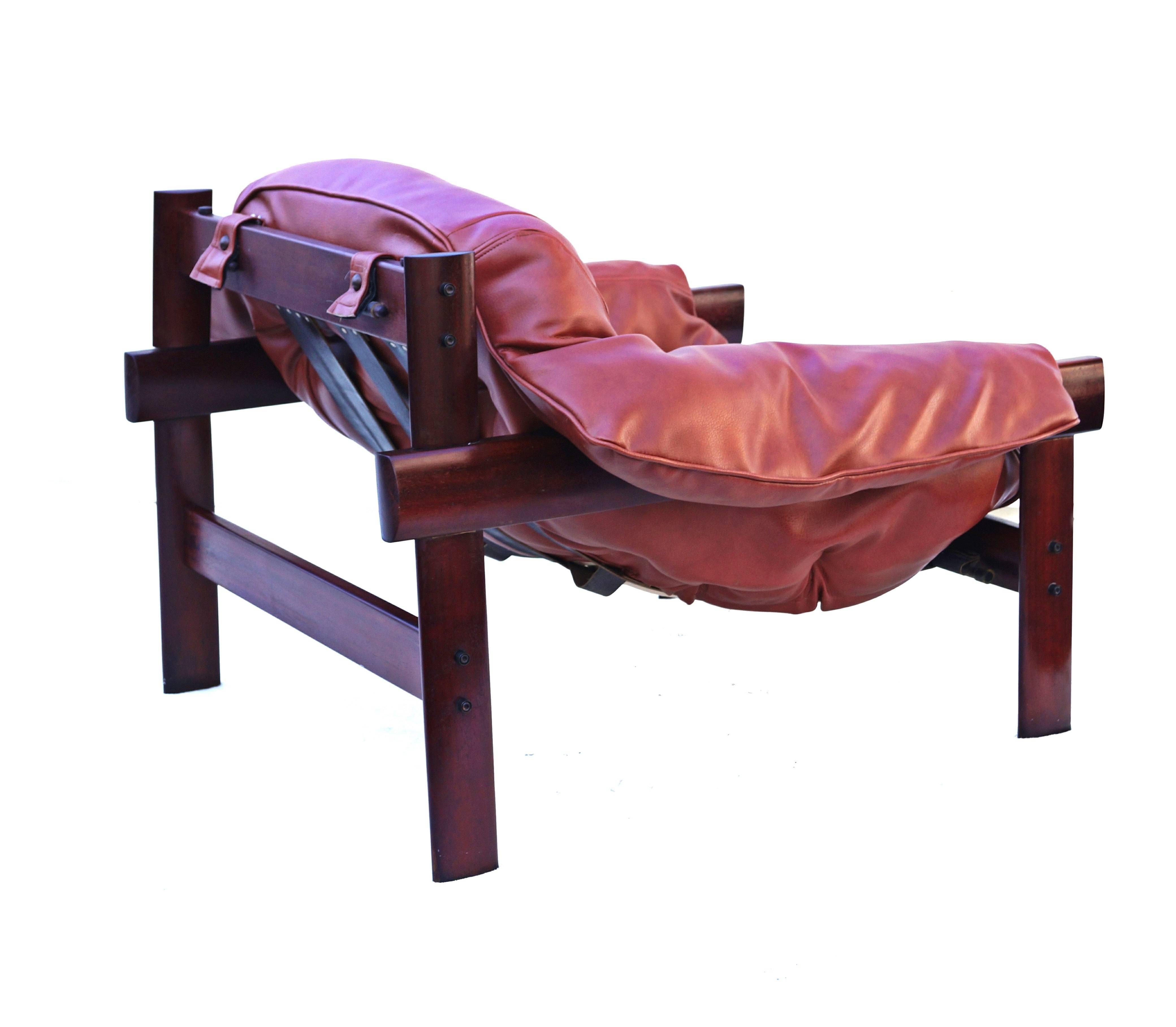 Percival Lafer Brazilian Rosewood Lounge Club Chair 1