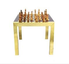 Paul Evans Modern Chess Set Game Table