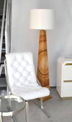 Midcentury Cut Reed Floor Lamp