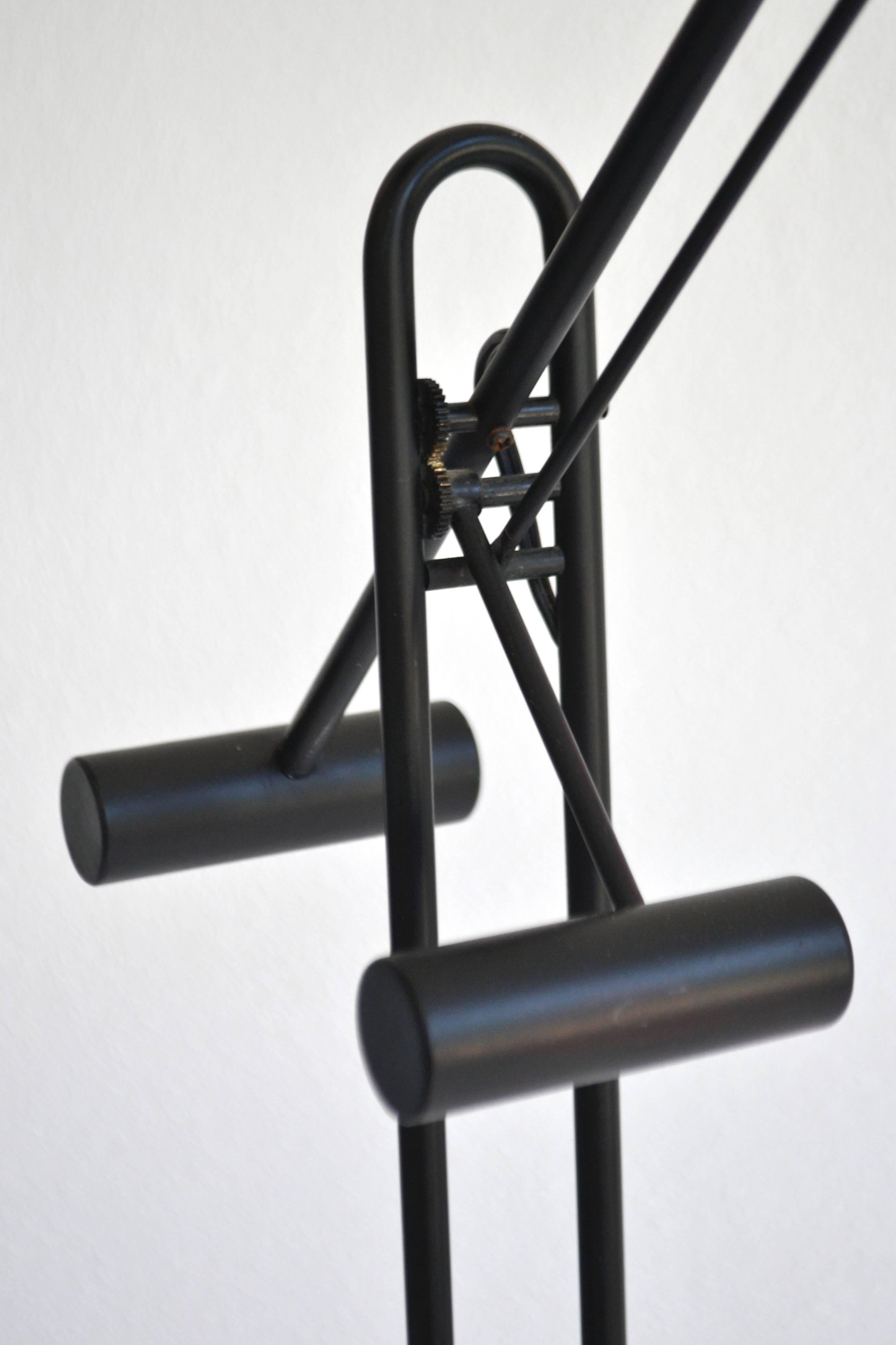 Late 20th Century Postmodern Articulated Crane Form Floor Lamp